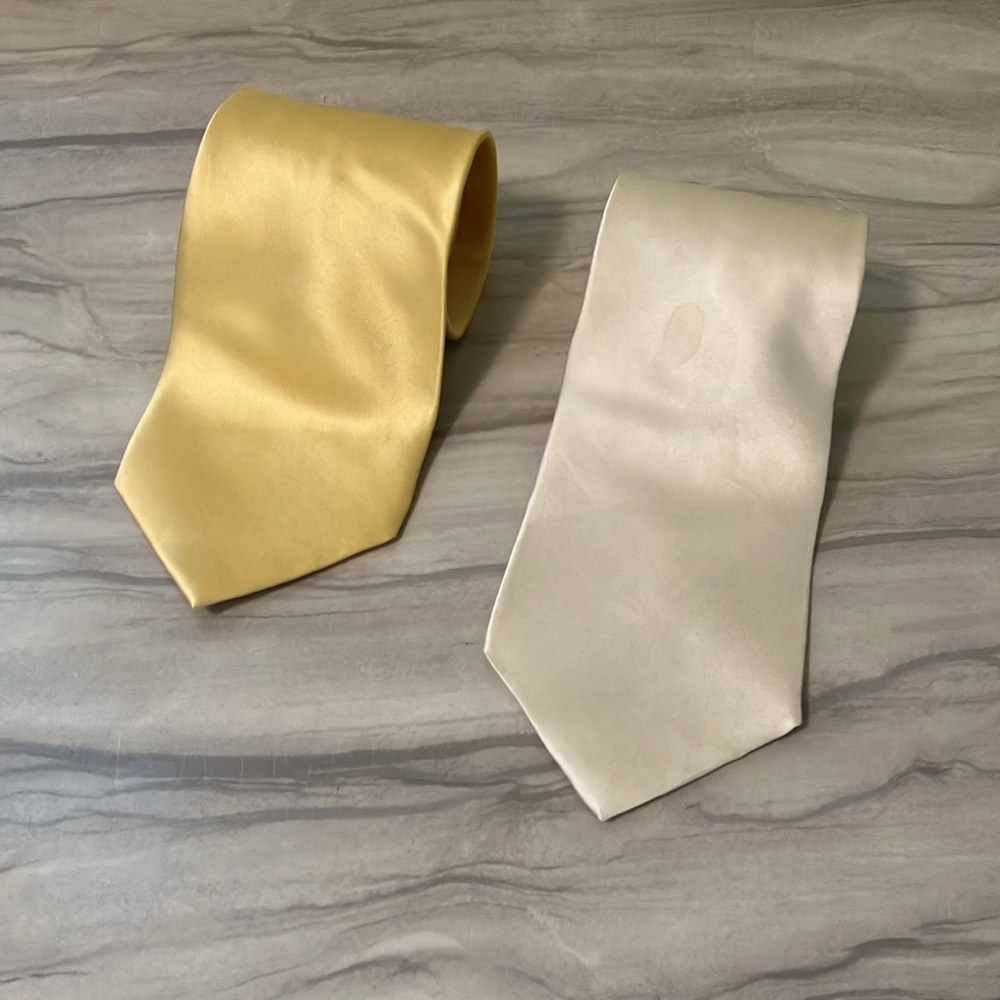 Two Regis Ties 100% Silk